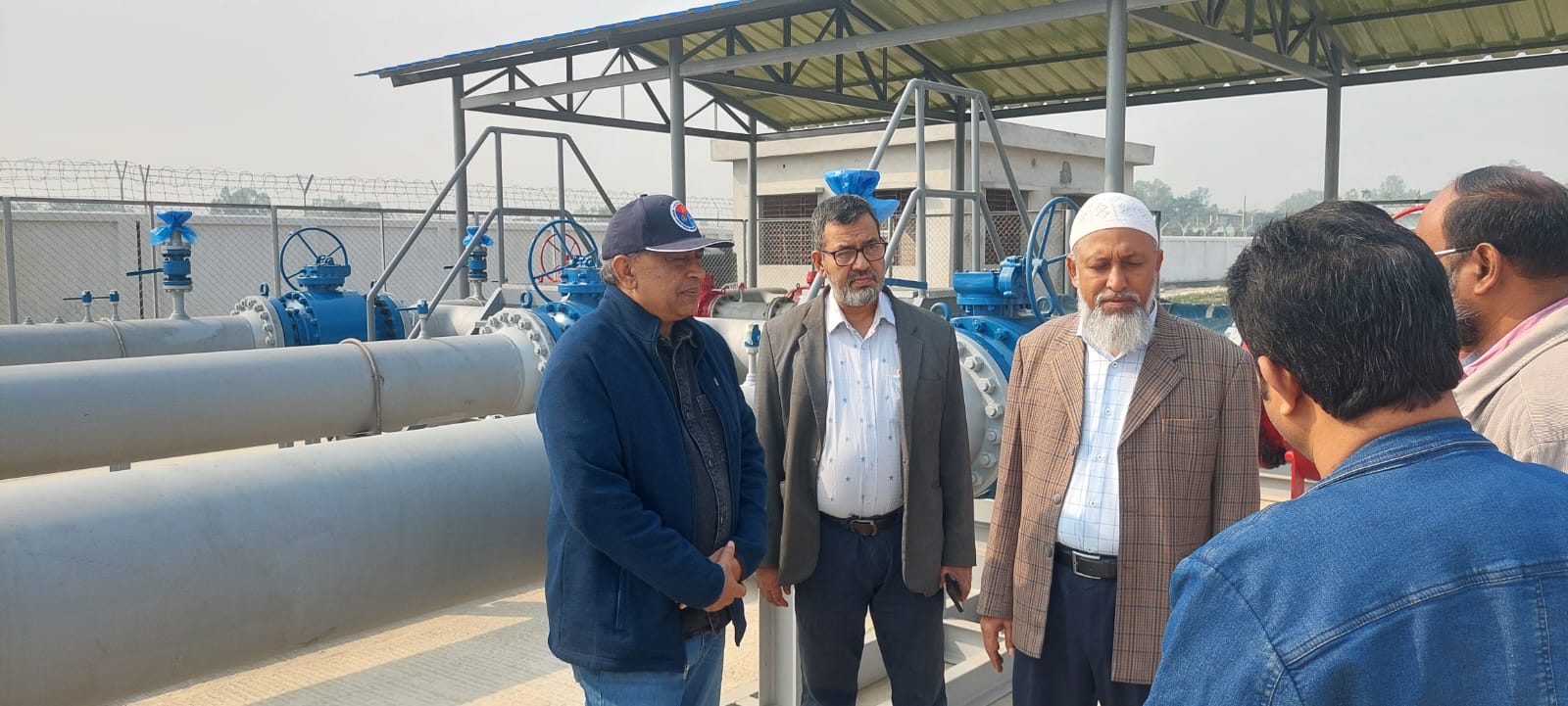 Managing Director  of PGCL Engr. Md. Kamrul Islam Sardar  and  Engr. Md. Fazlul Karim, Project Director of Rangpur, Nilphamari. Pirganj & their adjoining areas Gas Distribution Network Project with our RUSL team  visited our ongoing 3 DRS Construction works accordingly 65, 25 & 10 MMSCFD capacity on EPC basis at , Sayedpur, Rangpur & Pirgonj Bangladesh on 07.12.2024
